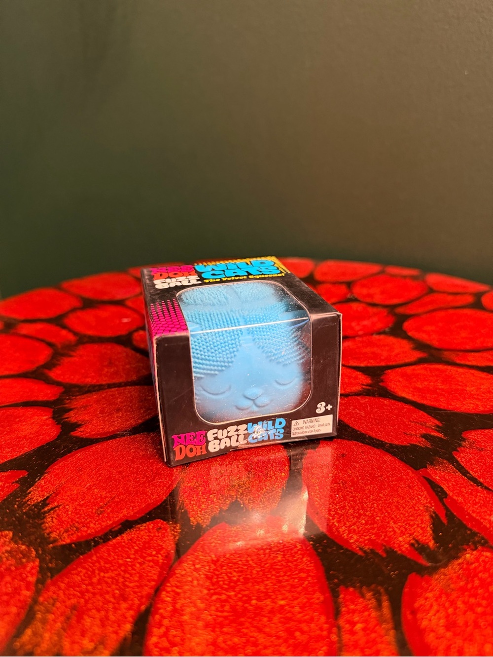 Needoh Wild Cats Fuzz Ball Cat - Blue